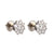 Modern Diamond 18K White Gold Cluster Earrings Earrings Jack Weir & Sons   