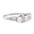 Art Deco Style Diamond Platinum Three Stone Ring  Jack Weir & Sons   