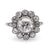 Art Deco Inspired Diamond Platinum Cluster Ring Rings Jack Weir & Sons   