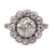 Edwardian Inspired 1.85 Carat Diamond 18K Yellow Gold Cluster Ring Rings Jack Weir & Sons   