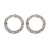 Art Deco Style Diamond Platinum Hoops Earrings  Jack Weir & Sons   