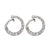 Art Deco Style Diamond Platinum Hoops Earrings  Jack Weir & Sons   