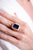 Antique 7.5 Carat Emerald Cut Amethyst Diamond 18K Yellow Gold Cocktail Ring Rings Jack Weir & Sons   