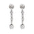 Mid-Century 4.2 Carat Total Weight Diamond Platinum Drop Earrings Earrings Jack Weir & Sons   