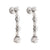 Mid-Century 4.2 Carat Total Weight Diamond Platinum Drop Earrings Earrings Jack Weir & Sons