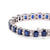Vintage 25 Carats Sapphire Diamond 14k White Gold Bracelet  Jack Weir & Sons   