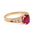 Vintage French GIA 1.56 Carat Burma Ruby Diamond 18K Yellow Gold Ring  Jack Weir & Sons   