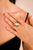 Retro Turquoise 18K Yellow Gold Cocktail Ring  Jack Weir & Sons   