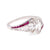 Art Deco Diamond Ruby Platinum Two Stone Ring  Jack Weir & Sons   