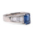 Modern 1.5 Carats Sapphire Diamond Platinum Ring Rings Jack Weir & Sons   