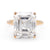 GIA 10.58 Carat Emerald Cut 18K Rose Gold Ring  Jack Weir & Sons   