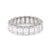 Modern 7.8 Carat Emerald Cut Platinum Wedding Band Rings Jack Weir & Sons   