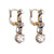 French Antique Diamond 18K Yellow Gold Platinum Earrings Earrings Jack Weir & Sons   