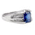 Modern 1.29 Carat Sapphire Diamond Platinum Ring Rings Jack Weir & Sons   