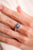 Modern 1.29 Carat Sapphire Diamond Platinum Ring Rings Jack Weir & Sons   