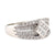 Modern Diamond 14K White Gold Ring Rings Jack Weir & Sons   