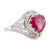 Art Deco French GIA 1.8 Carat Burma No Heat Ruby Diamond Platinum Ring  Jack Weir & Sons   