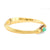 Antique French 3.60 Carat Cabochon Emerald Diamond 18K Yellow Gold Snake Bangle  Jack Weir & Sons   