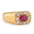 Vintage Ruby Diamond 18K Yellow Gold Ring Rings Jack Weir & Sons   