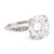 Art Deco Style GIA 4.54 Carat Round Brilliant Diamond Platinum Engagement Ring  Jack Weir & Sons   