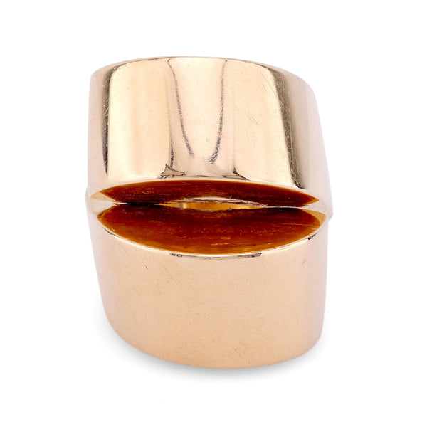 Vintage Vhernier 18K Rose Gold Cocktail Ring  Vhernier   