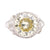 Art Deco GIA 5.85 Carat Circular Brilliant Cut Diamond Platinum Filigree Ring  Jack Weir & Sons   