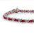 Vintage 3.5 Carat Oval Ruby Diamond 14K White Gold Bracelet  Jack Weir & Sons   