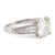 Contemporary GIA 3.19 Carat Round Brilliant Diamond Platinum Pave Ring Rings Jack Weir & Sons   