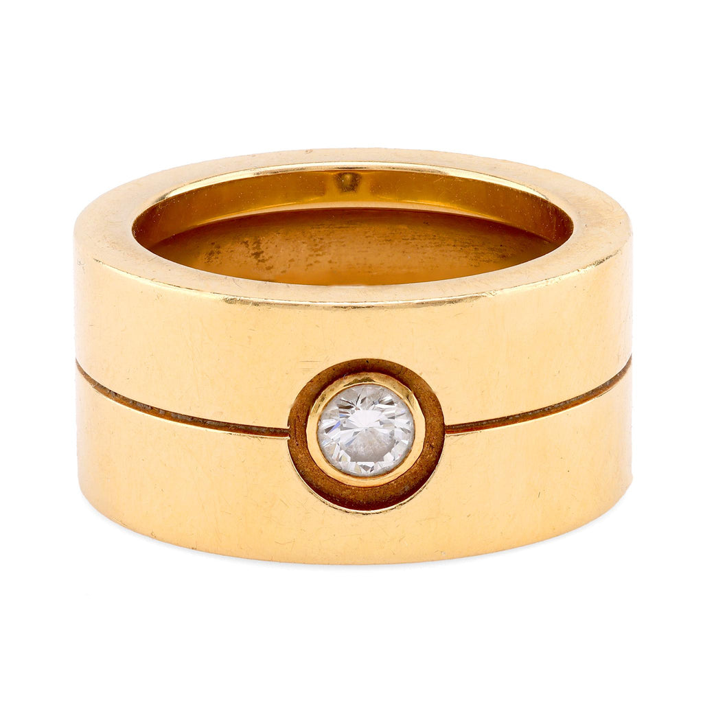 Cartier Diamond 18K Yellow Gold Wide Love Band  Cartier   