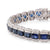 Vintage 22 Carat Sapphire Diamond 18K White Gold Bracelet Bracelets Jack Weir & Sons