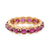 Vintage Oscar Heyman 3 Carat Ruby 18K Yellow Gold Eternity Ring  Oscar Heyman   