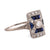 Art Deco Diamond Sapphire Platinum Ring Rings Jack Weir & Sons