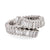 Vintage 3.5 Carat Baguette Cut Diamond Platinum Bypass Eternity Ring Rings Jack Weir & Sons   