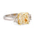 Modern 3.08 Carat EGL Fancy Yellow Diamond Platinum Three Stone Ring Rings Jack Weir & Sons