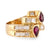 Vintage Ruby Diamond 18K Yellow Gold Ring Rings Jack Weir & Sons   