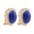 Vintage Lapis Lazuli Diamond 18K Yellow Gold Earrings  Jack Weir & Sons   