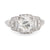 Art Deco GIA 2.05 Carat Old European Cut Diamond Platinum Ring