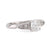 Sweet GIA 0.74 carat old mine cut diamond platinum engagement ring