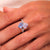 Vintage 4.43 Carat Blue and Pink Sapphire Diamond Platinum Toi Et Moi Ring  Jack Weir & Sons   