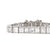 Art Deco 15 Carat Carre Cut Diamond Platinum Tennis Bracelet  Jack Weir & Sons   