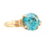 Retro Birks Blue Zircon 14K Yellow Gold Solitaire Engagement Ring  Birks   