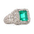 Art Deco GIA 2.02 Carat Emerald Diamond Platinum Ring  Jack Weir & Sons   