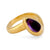 Bvlgari Cabochon Amethyst 18K Yellow Gold Solitaire Ring  Bvlgari   