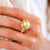 Vintage Pearl Diamond 18K Yellow Gold Cocktail Ring  Jack Weir & Sons   