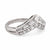 Modern Diamond Platinum Chevron Band Rings Jack Weir & Sons   