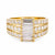 Van Cleef & Arpels French Diamond 18K Yellow Gold Ring