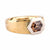 Contemporary 1.29 Carat Fancy Brown Hexagon Cut Diamond 18K Yellow Gold Band  Jack Weir & Sons   