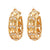 Cartier Paris Diamond 18K Yellow Gold Oval Hoop Earrings Earrings Cartier   