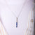 Art Deco Old Mine Cut Diamond Sapphire Platinum Necklace  Jack Weir & Sons   