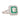 Art Deco Style Diamond Emerald Platinum Square Halo Ring Rings Jack Weir & Sons